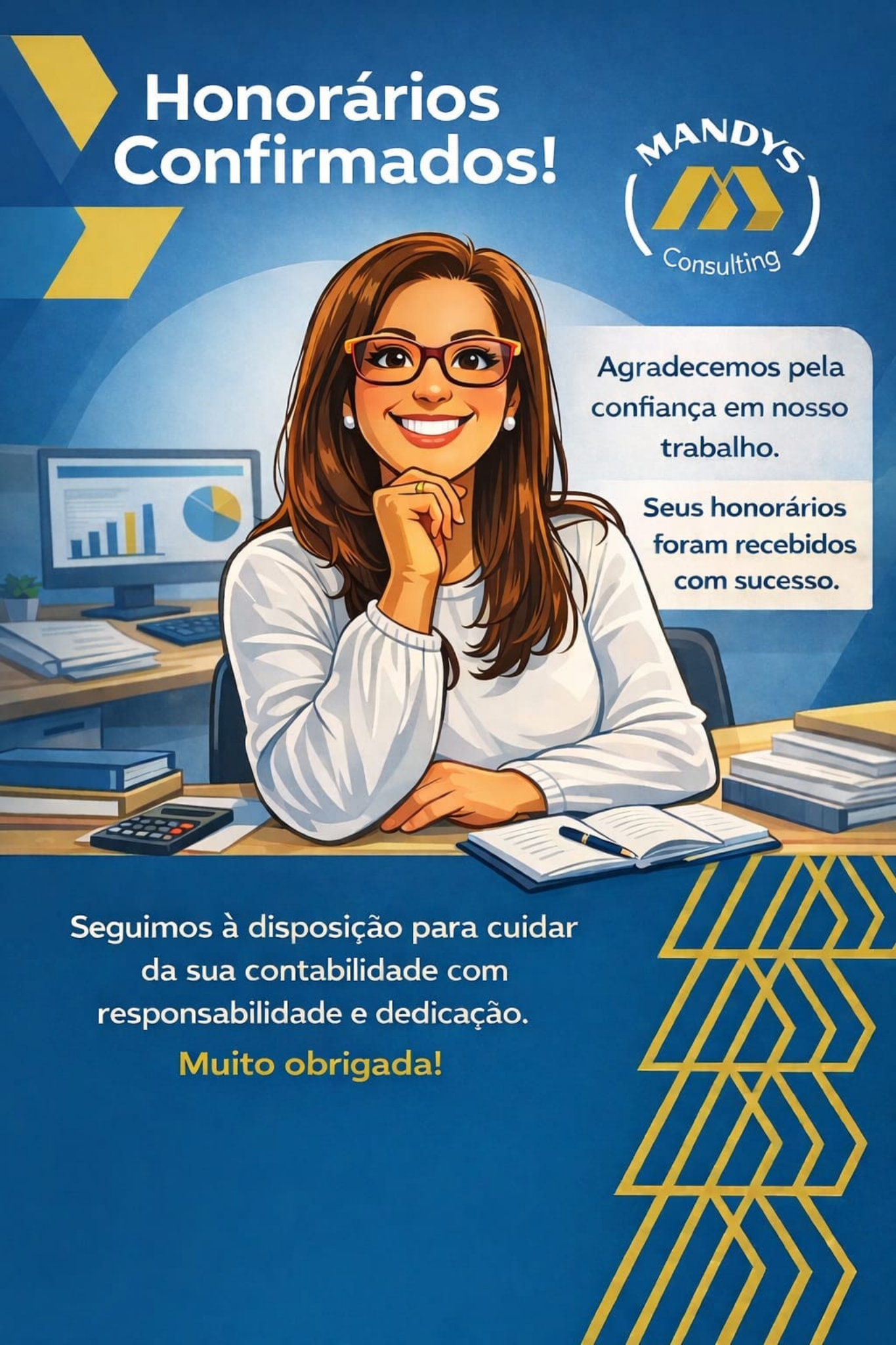 Arte institucional da Mandys Consulting